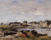 尤金 布丹 : Trouville, View from Deauville, a Day in March